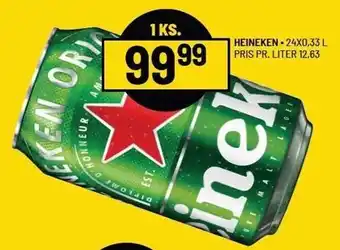 Priss Heineken 1 ks. tilbud