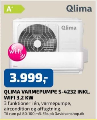 Davidsen Qlima varmepumpe tilbud