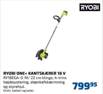 Davidsen Ryobi kantskærer tilbud