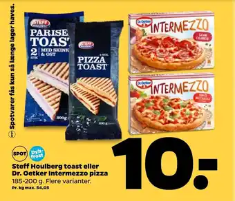 Netto Steff Houlberg toast eller Dr. Oetker Intermezo pizza tilbud