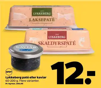 Lykkeberg paté eller kaviar