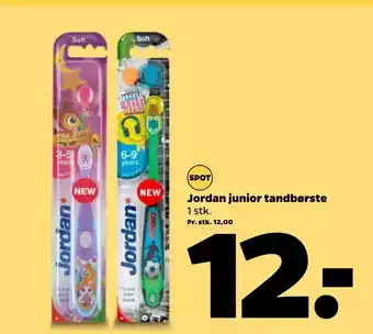Netto Jordan junior tandbørste tilbud