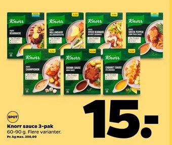 Knorr sauce 3-pak