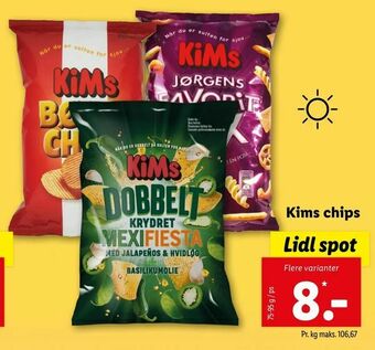 Let-Køb Kims chips tilbud