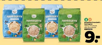 Netto Breakfast from Bell's havregryn tilbud