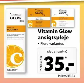 Vitamin Glow ansigtspleje