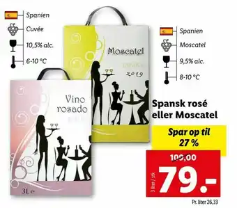 Let-Køb Spansk rosé eller Moscatel tilbud