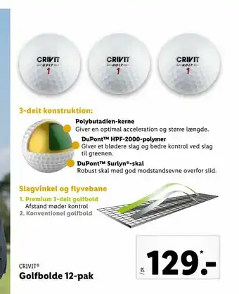 Golfbolde 12-pak