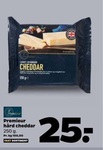 Netto Premieur hård cheddar tilbud
