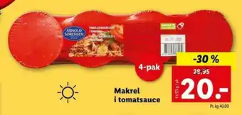 Let-Køb Makrel i tomatsauce tilbud
