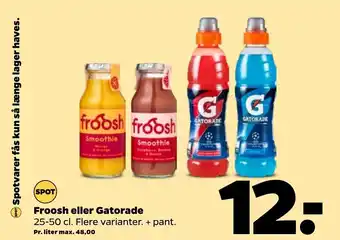 Froosh eller Gatorade
