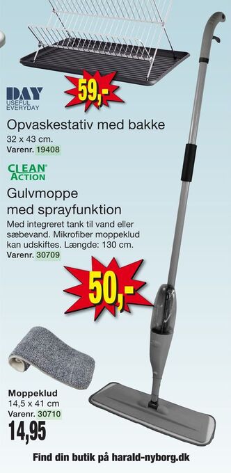 Harald Nyborg Gulvmoppe med sprayfunktion tilbud