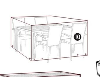 Harald Nyborg Luksus overtræk til havemøbler og parasoller i kraftig sort nylon tilbud