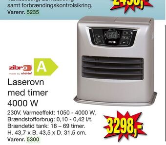 Harald Nyborg Laserovn med timer 4000 w tilbud
