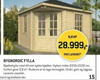 XL-BYG Bygnordic fylla tilbud