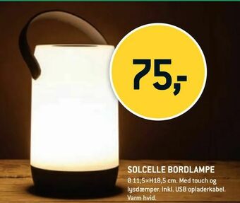 XL-BYG Solcelle bordlampe tilbud