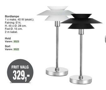 Harald Nyborg Bordlampe tilbud