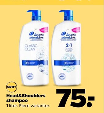 Netto Head & Shoulders shampoo tilbud