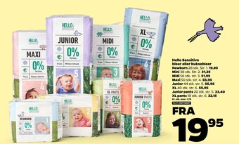 Netto Hello Sensitive bleer eller buksebleer tilbud