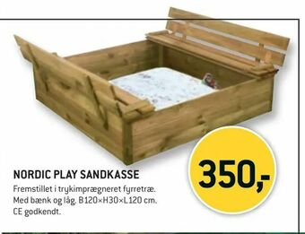 XL-BYG Nordic play sandkasse tilbud