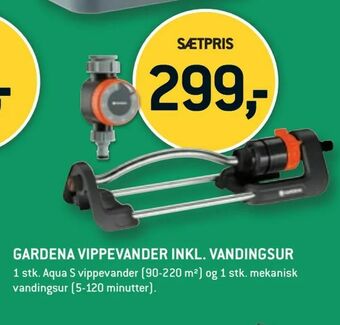 XL-BYG Gardena vippevander inkl. vandingsur tilbud