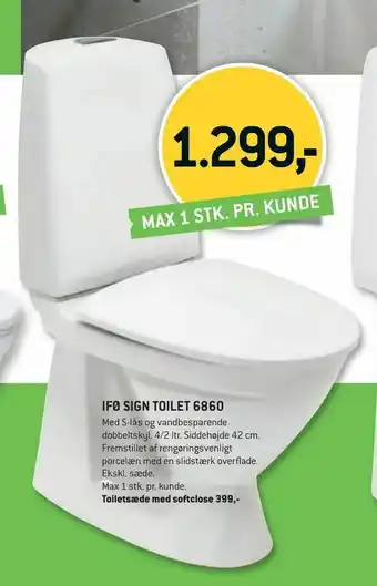 Ifø sign toilet 6860