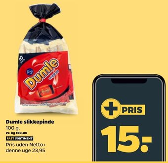 Netto Dumle slikkepinde tilbud