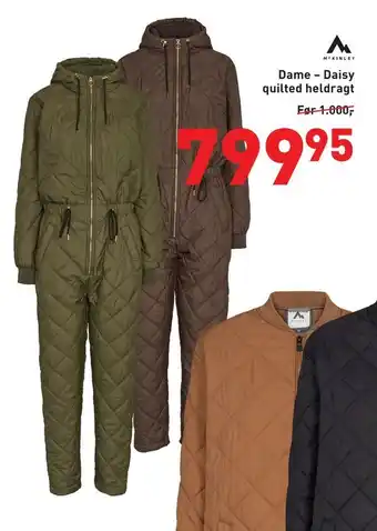 Dame - daisy quilted heldragt før 1000,00