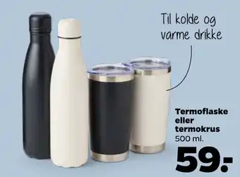 Termoflaske eller Termokrus