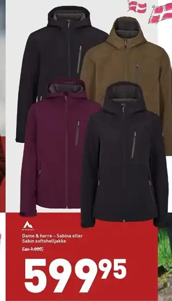 Intersport Dame & herre - sabina el. sabin softshelljakke tilbud