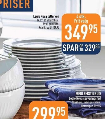 Imerco Legio nova tallerken 4 stk. tilbud