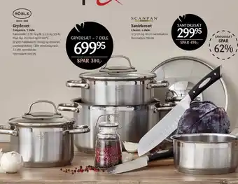 Kop & Kande Grydesæt el. santokusæt tilbud