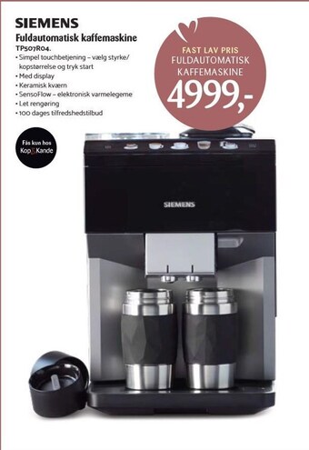 Kop & Kande Fuldautomatisk kaffemaskine tilbud