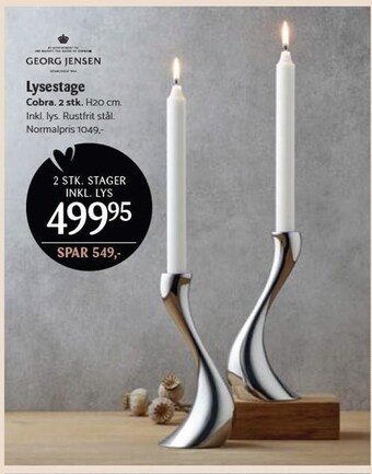 Kop & Kande Lysestage tilbud