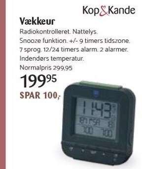 Kop & Kande Vækkeur tilbud