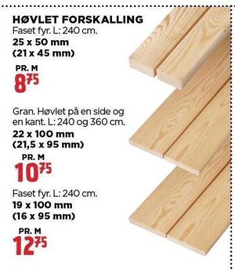 jem & fix Høvlet forskalling tilbud