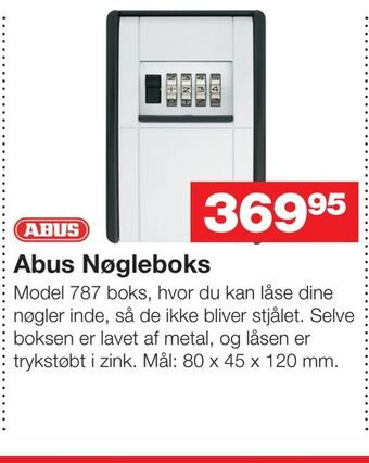 Bauhaus Abus nøgleboks tilbud