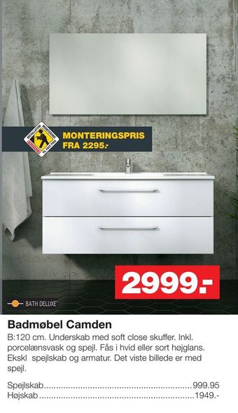 Bauhaus Badmøbel camden tilbud