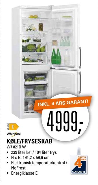 El-Salg Køle/fryseskab tilbud