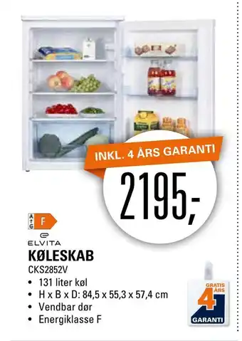 El-Salg Køleskab tilbud