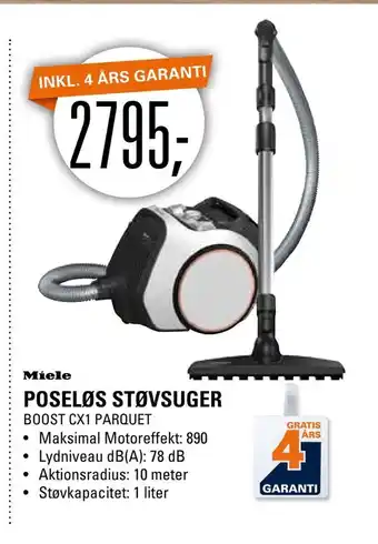 Poseløs støvsuger