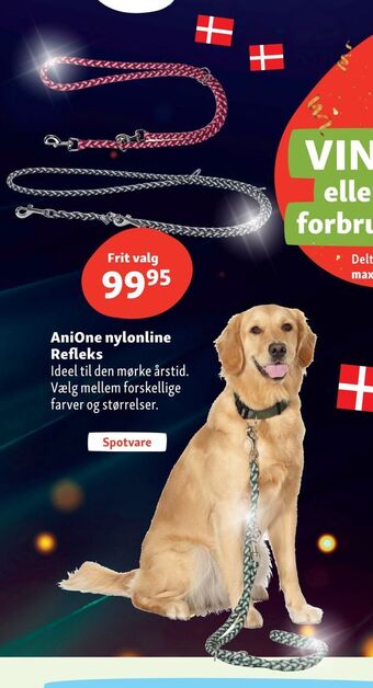 Maxi Zoo Anione nylonline refleks tilbud