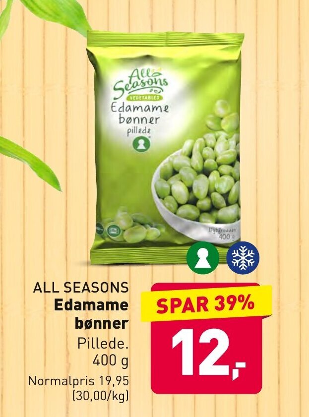 All Seasons Edamame bønner tilbud hos ALDI