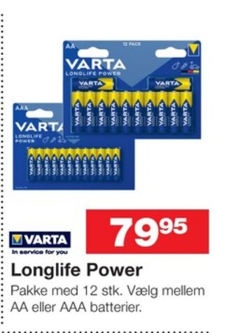 Bauhaus Varta batterier tilbud
