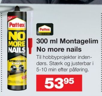 Bauhaus Pattex montagelim tilbud