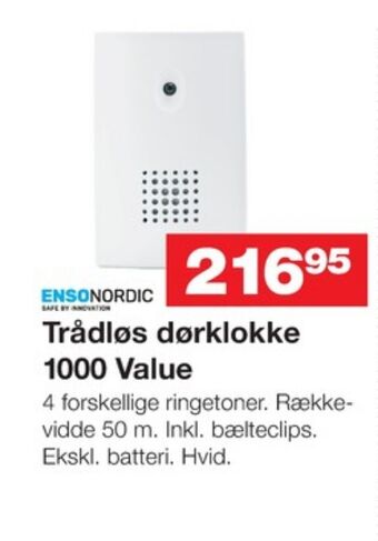 Ensonordic dørklokke
