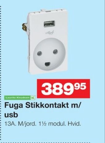 Bauhaus Fuga stikkontakt tilbud