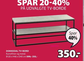 JYSK Dokkedal TV-Bord tilbud