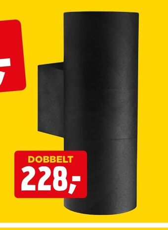 Tin maxi væglampe