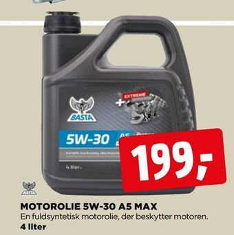 jem & fix Motorolie 5w-30 a5 max tilbud